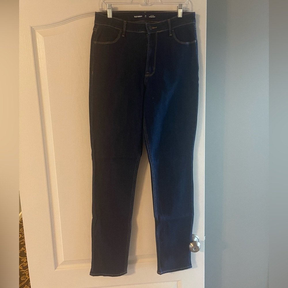 Old Navy Blue Straight Leg Jeans Classic Style